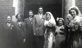 Joan and John White's wedding